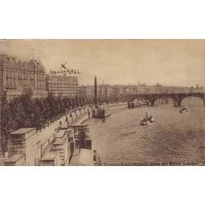  The Thames Embankment London Post Card 1910: Everything 