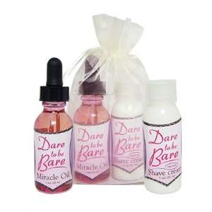  Dare to be Bare Shave Cream and Miracle Oil set 