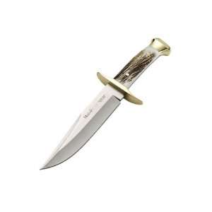 Muela Bowie Full Tang Fixed Blade Knife 12 Inch, Stag Handle with 