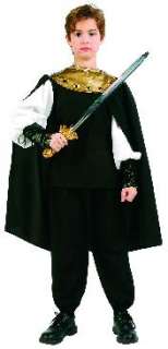 CHILDS GOLD MEDIEVAL KNIGHT PRINCE HALLOWEEN COSTUME  