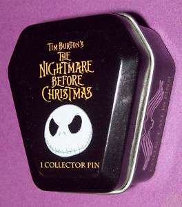 Disney Collector Nightmare Before Christmas Pin Tin Box  