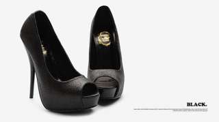 Free Ship Womens Shoes Platform Heels Glitter Stiletto  