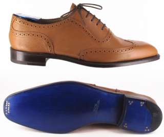 New $900 Sutor Mantellassi Caramel Brown Shoes 10.5/9.5  