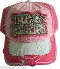   RELIGION BIG HORSESHOE CRYSTAL CAP OSFA STYLE#1408 COLOR TURE PINK