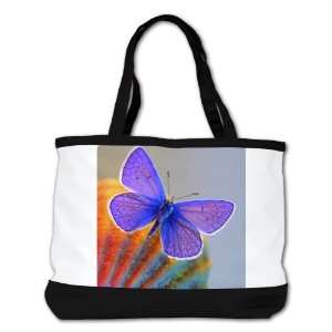   Bag Purse (2 Sided) Black Xerces Purple Butterfly 