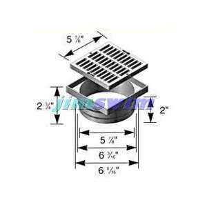    American Granby 639 Sq Grate & Adapter Gray 6X6X6 Electronics