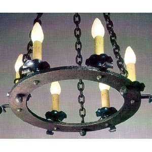  Los Feliz 6 Candle Hoop Chandelier   Small