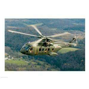  US 101 Medium Lift Helicopter (VXX) Poster (24.00 x 18.00 