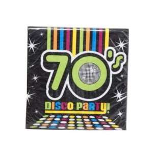  70s Disco Party Luncheon Napkins 18 Pack Case Pack 12 