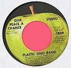 JOHN LENNON Give Peace a Chance Apple 45 rpm Record