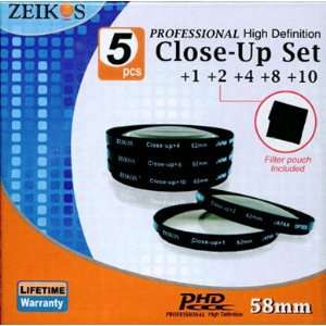  Zeikos 5 Pc. Professional High Definition 58mm Close Up 