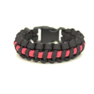   Red Line Fire Fighter Support Paracord Bracelet: Sports & Outdoors