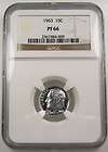 1963 PROOF ROOSEVELT DIME NGC DDR VP 004 SILVER (OI+  