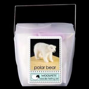  Polar Bear Wool Needle Felting Kit Toys & Games