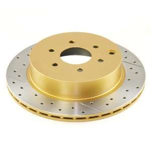 DBA DBA2311X Street Gold Cross Drilled and Slotted Rear Vented Disc 