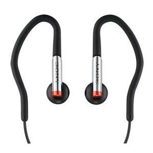 Sony Sport Over The Ear Earbud Headphones Black/Silver 0.7m Extension 