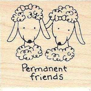  Sheep Permanent Friends Rubber Stamp 