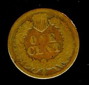 1869 INDIAN HEAD CENT PENNY key date  