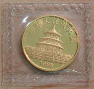   Chinese 10 Yuan GOLD Panda 1/10 OZ .999 FINE GOLD ** MINT CONDITION