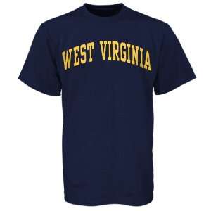 WVU Mountaineer Apparel : West Virginia Mountaineers Navy Arch Logo T 