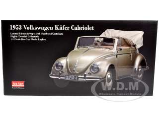 Brand new 1:12 scale diecast model of 1953 Volkswagen Beetle Kafer 