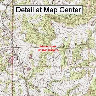  USGS Topographic Quadrangle Map   Belew Creek, Missouri 
