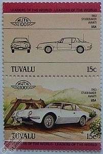 Auto 100 Car Stamps 1963 STUDEBAKER AVANTI Collectors  