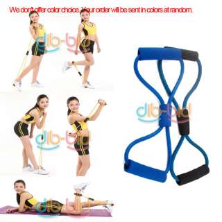Resistance Bands Tube Workout Exercise for Yoga 8 Type  