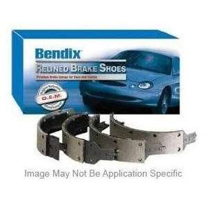  Bendix R272 Rear Relined Brake Shoe Set: Automotive