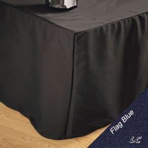   30x96 Flag Blue Wholesale Banquet Fitted Tablecloths Premier 8 Foot