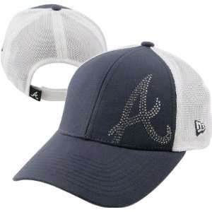  Atlanta Braves Womens Hat: New Era Jersey Shimmer Trucker 