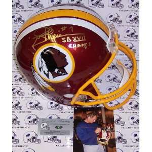   Autographed Helmet   Full Size Riddell wSB Champs