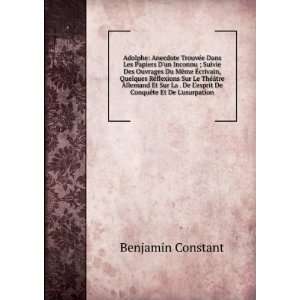   esprit De ConquÃªte Et De Lusurpation: Benjamin Constant: Books