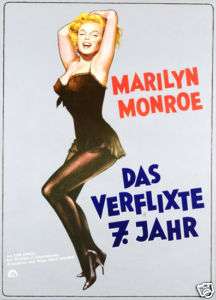The Seven Year Itch German Orig Poster   Marilyn Monroe  