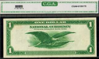   GEM 66 1918 New York Green Eagle $1 National FRBN Fr#711  