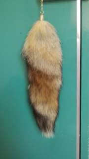 40cm/16 inches super huge YELLOW wolf fox tail Handbag Accessories 