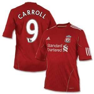   Liverpool Home Shirt + Carroll 9 Official Player SenCilia Printing XL