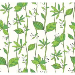  Contemporary Wallpaper Green Floral WE70504: Home 