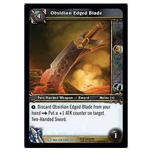  Obsidian Edged Blade   Molten Core Raid Deck   Rare [Toy 