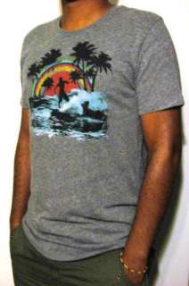 Chaser LA Mens SURF SCENE Gray Tee T Shirt 2XL  