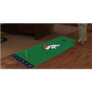   Denver Broncos   NFL 24x96 Golf Putting Green Mat: Sports & Outdoors