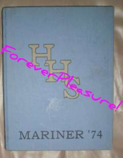 1974 Harbor High School Yearbook MARINER Ashtabula OHIO *AS IS*  
