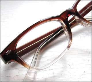 WILSON Hornrim 2.25 Reading Glasses Cola Brown Fade Retro Nerd Hipster 