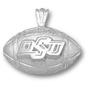   State University OSU Football Pendant (Silver): Sports & Outdoors