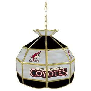  NHL Phoenix Coyotes Stained Glass Tiffany Lamp   16 inch 