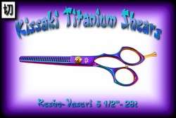 Kissaki Purple Blue 28t Hair Thinning Shears Scissors  