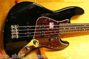 2011 USA Fender American Vintage 62 Jazz J Bass Black/Rosewood Neck 