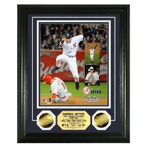  MLB Derek Jeter 5x World Series Champ 24 KT Gold Coin 