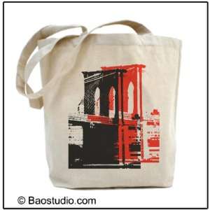   Bridge   Eco Friendly Tote Graphic Canvas Tote Bag: Everything Else