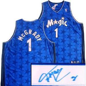  Tracy McGrady Orlando Magic Autographed Blue Jersey 